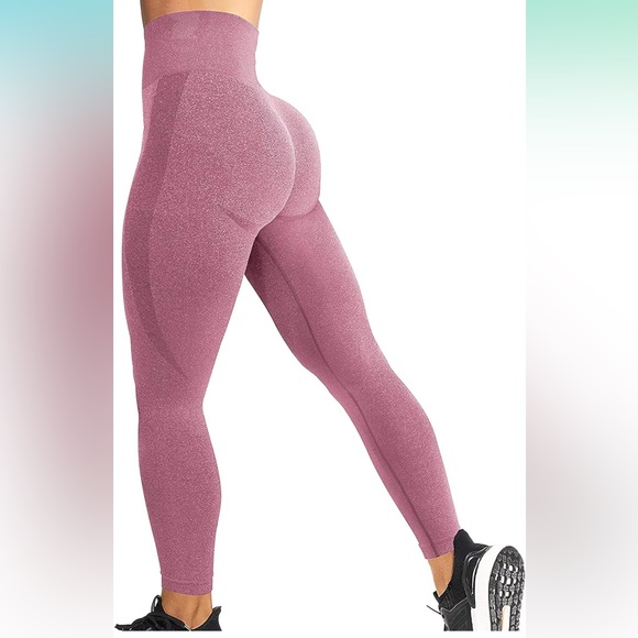 Amazon Pants - YEOREO NVGTN Inspired Contour Seamless Leggings Pink